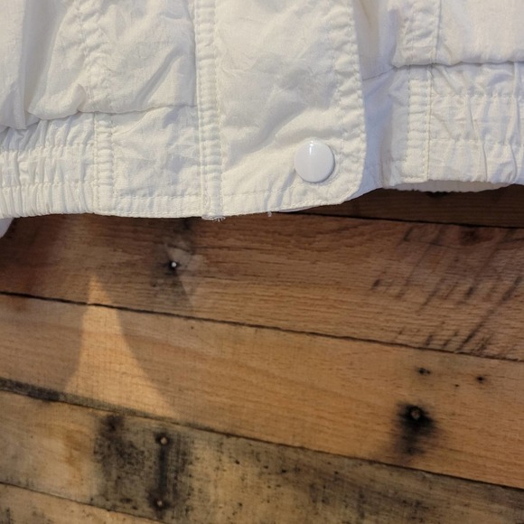 Blair women's complete white oversized wind breaker jacket size medium - Picture 7 of 11